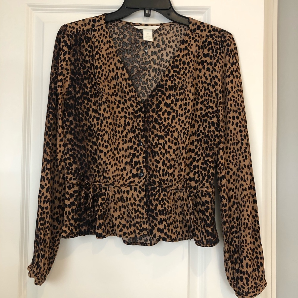 Hm leopard blouse